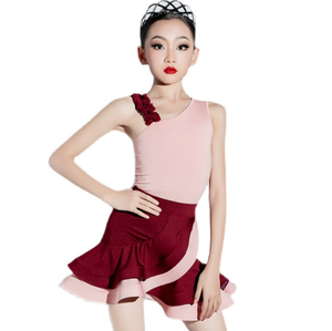 Costume de <span class=keywords><strong>danse</strong></span> latine <span class=keywords><strong>Senior</strong></span> 2023 Été Nouveau Robe d'entraînement pour filles Robe de compétition professionnelle pour enfants Jupe de <span class=keywords><strong>danse</strong></span> - Product Image 1