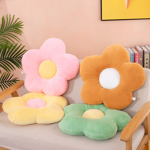 Coussin de dossier en peluche souple en forme de fleur de tournesol 35/50 cm, pour fenêtre en <span class=keywords><strong>baie</strong></span>, chambre, bureau, siège, décoration de chambre - Product Image 2