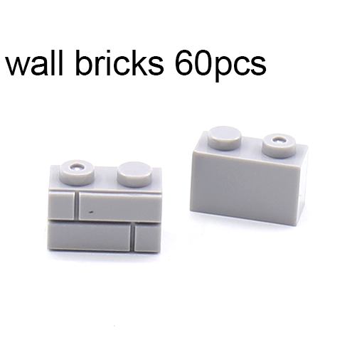 JX018-gris Brique Murale 60pcs