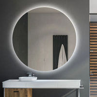 Miroir intelligent moderne de 4mm 5mm pour salle de bain avec écran tactile LED Miroirs de bain avec lumière Miroir de salon à décor infini pour salle de bain
