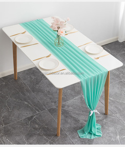 Manufacture Wholesale <strong>Table</strong> <strong>Runner</strong> Luxury Decorations Chiffon <strong>Table</strong> <strong>Runners</strong> for Wedding Birthday Home Restaurant Hotel Party - Product Image 3