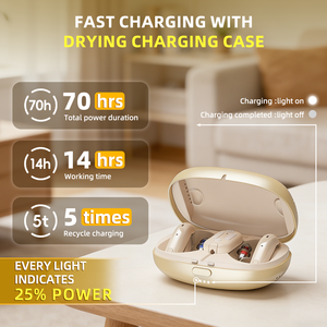 เครื่องช่วยฟัง Flysound H8 แบบออฟไลน์ ระบบปรับแต่งเสียงระดับมืออาชีพ เครื่องขยายเสียงทางการแพทย์ ดิจิทัล รองรับ Auracast แบบไร้สาย สำหรับผู้มีปัญหาทางการได้ยิน - Product Image 4