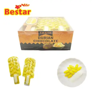 Compress candy stick and durian chocolate good taste ice cream shape candy