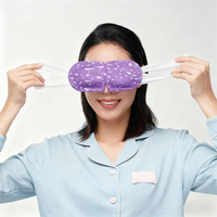 Produits innovants Lavande Camomille Jasmin Échantillons gratuits Masque jetable auto-chauffant pour les yeux à la vapeur chaude pour le sommeil
