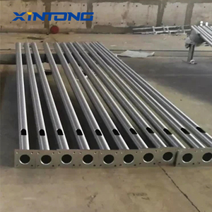 XINTONG Poteaux de réverbère ronds en acier galvanisé 6m 8m 10m 12m Prix du lampadaire <span class=keywords><strong>extérieur</strong></span> - Product Image 4