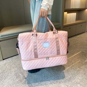 Sac de sport portable pour homme, imperméable, en Oxford, sac de voyage à main avec fermeture éclair et compartiment pour chaussures - Product Image 4