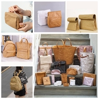 Rouleau de papier kraft lavable, matière vegan simili cuir, rouleau de papier kraft lavable personnalisé