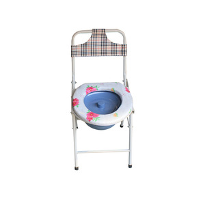 Folding Toilet <b>Chair</b> <b>Round</b> Seat Anti-Slip For Seniors And Pregnant Women Home Portable Use - Product Image 1