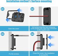 Prise murale USB 78W 4 ports 12V, double PD 36W et double QC3.0 18W, chargeur léger à montage en surface