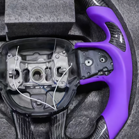 Accessoires de voiture bleus, volant pour Dodge Charger Challenger Hellcat Charger Challenger SRT RT 2015, fibre de carbone