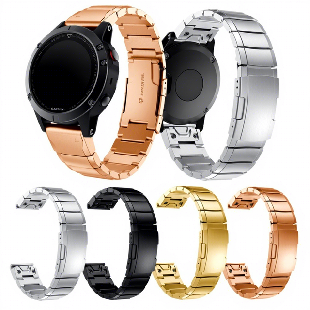 Quick-Release Titanium Alloy Watch Strap for Garmin Fenix7/6X Plus/Fenix5X Pro/3 22mm/26mm Band Width with Turtle Shell Clasp