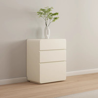 Commode à 5 tiroirs style crème, moderne et minimaliste, pour chambre à coucher, salon, rangement, armoire pour la maison