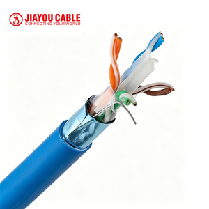 Cavo Ethernet LAN Cat6 F/UTP schermato a coppia intrecciata ad alta velocità 23AWG in rame nudo solido per rete interna ed esterna - Product Image 1
