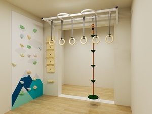 Barre de traction murale en acier pour fitness intérieur, équipement de jeu, thérapie occiopédagogique, usage familial, scolaire, domestique, pour enfants et <span class=keywords><strong>parents</strong></span> - Product Image 5