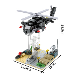 ตัวต่อของเล่น WOMA TOYS แบรนด์แท้ โครงสร้างเทนเซกริตี้ ของเล่นเสริมพัฒนาการ ต่อต้านแรงโน้มถ่วง เฮลิคอปเตอร์ยุทธวิธี ของเล่นตัวต่อแบบประกอบเอง - Product Image 2