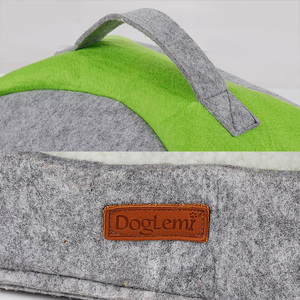 Fabricant En Gros Nature Feutre <span class=keywords><strong>Chat</strong></span> <span class=keywords><strong>Igloo</strong></span> Maison Hiver Caverne Pour Animaux De Compagnie avec Coussin Amovible - Product Image 5
