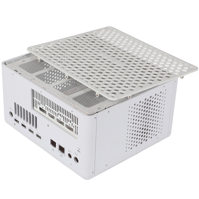 OEM ODM POD Mini ITX Aluminum PC Case with Fanless Design and High-Density Ventilation for Industrial & Commercial Applications