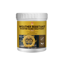 Peinture liquide acrylique dorée métallisée pour revêtement de métal/acier et plastique, anti-rouille, décoration pour plafond, mur, meubles