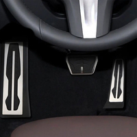 Pedales de coche para BMW X5 X6 F15 F16 E70 E71 E72 M 2008-2022 LHD Acelerador de gas Freno Reposapiés Pedal Pad Cover Kit Accesorios