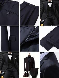 <span class=keywords><strong>Completo</strong></span> da <span class=keywords><strong>Uomo</strong></span> Nuovo a Due Pezzi con Giacca Monopetto, Pantaloni e <span class=keywords><strong>Gilet</strong></span> per Matrimoni, Occasioni Formali e Casual - Product Image 4