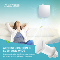 Airwoods WIiFi Control ERV Ventilation Air Recupetator Heat Recovery Ventilator