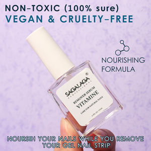 Sérum Dissolvant SAGALAGA à la Vitamine E pour Vernis à Ongles Séché à l'Air, Flacon de 15 ml, Logo Personnalisé - Product Image 5