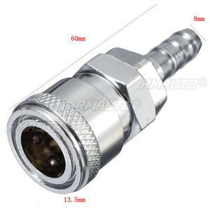 Lot de 4 connecteurs rapides mâle-femelle 8 mm pour tuyau de gaz, buse en cuivre, pour caravane et barbecue SH+PH - Product Image 6