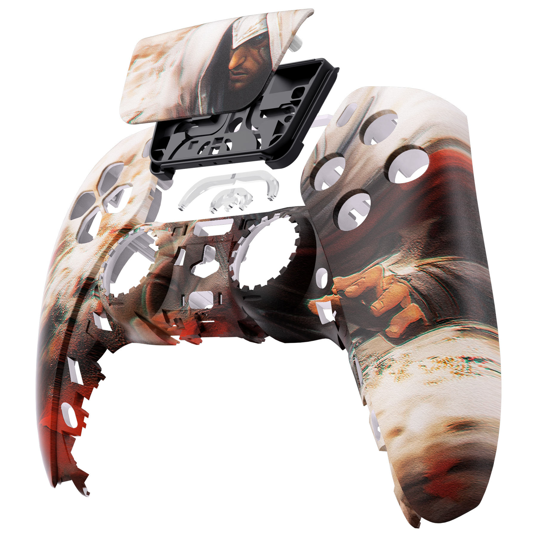 Carcasa Frontal con Diseño de Asesino UV Mate en Colores Mezclados