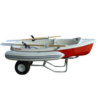 Seawalker usine vente pliable 2.7m bateau en fibre de verre bateau de pêche petit canot pour rivière et lac