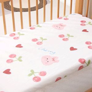 Couverture en coton biologique à impression numérique personnalisée, drap de berceau en mousseline pour bébé, ensemble de draps de berceau ajustés - Product Image 3