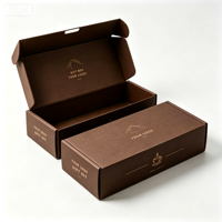 Boîte en carton ondulé avec logo personnalisé, finition mate, emballage imprimé pour emballages cadeaux de luxe