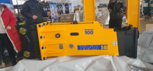 Para SOOSAN SB100 Martillo hidráulico Tipo de caja de calidad premium para excavadoras de 25-30 toneladas Motor de nueva condición para demolición - Product Image 3