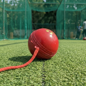 Latest Hanging <b>String</b> Leather Cricket <b>Ball</b> Wholesale Cricket Red Color PVC Knocking <b>Ball</b> for Batting Technique Development - Product Image 3