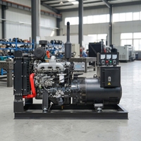 Générateur ATS à châssis ouvert 4 cylindres turbocompressé refroidi par eau monophasé 50 kW 50 Hz à entretien facile, électrique 12/24 V CC