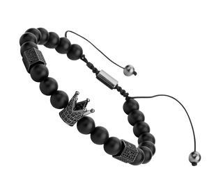 Bracelet de perles en couronne impériale pour Couple, bijoux de luxe, taille roi et <span class=keywords><strong>reine</strong></span>, cadeau pour hommes et femmes - Product Image 2