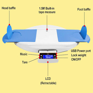 Nhà Máy bán hàng trực tiếp LCD hiển thị sơ sinh kỹ thuật số màu xanh răng infantometer bé chiều cao đo quy mô - Product Image 5