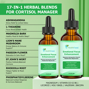 Factory Direct Emotional Focus Enhancement Liquid Drops with Ashwagandha Cortisol Detox Support Calm Relaxation Liquid Drops - Product Image 6