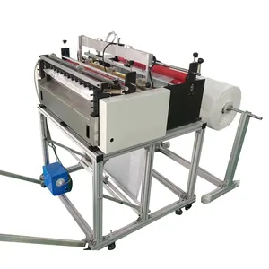 QK-500SH Non Woven Paper Bag Making Machine Heat Sealing and Cold Cutting Plastic Bag Making Machine