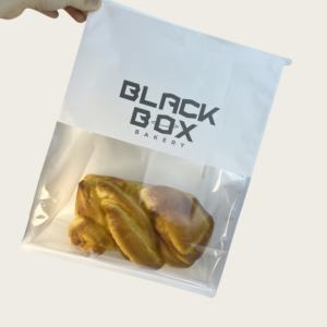 Sacs en papier kraft brun personnalisables, résistants à la graisse, avec fenêtre transparente, pour l'emballage alimentaire (pizza, lait, sushi) - Product Image 4