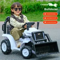 Prix bon marché enfants monter sur camion d'ingénierie 2.4G pelle électrique télécommandée avec seau bébé jouet voiture