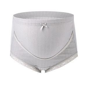<span class=keywords><strong>Culotte</strong></span> de maternité en coton, taille haute, sous-vêtements pour femme enceinte, vente en gros, collection 2020 - Product Image 6