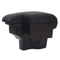 Boîte d'accoudoir ceinture double couche 3usb voiture boîte de rangement d'accoudoir Central universel pour Yuexiang