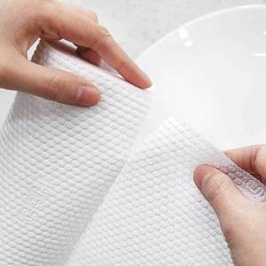ผ้าเช็ดจานแบบใช้ได้ทั้งแบบเปียกและแบบแห้ง สีขาว ดูดซับน้ำมันได้ดี กระดาษครัวสำหรับหม้อและกระทะ - Product Image 3