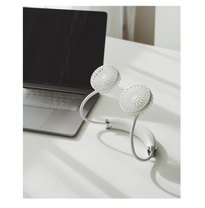 2 in 1 condivisione staccabile pieghevole USB Cooler Neckband Flower Neck Fan - Product Image 2
