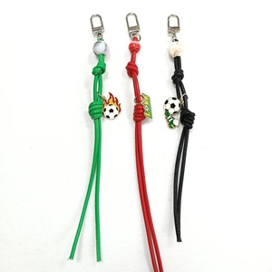 Soccer Dice <b>Key</b> Pendant Toy Pearl Chain String Bag Charm Keychain Pendant Accessories <b>for</b> Handmade Rope Bag - Product Image 5