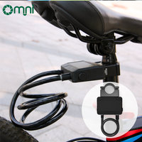 Antivol intelligent sans fil Omni pour vélo, avec recharge USB, Bluetooth, panneau solaire et déverrouillage par Bluetooth, idéal pour la location et les projets de vélos personnels.