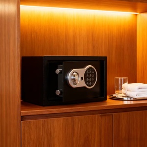 Tất cả thép thoát khỏi phòng an toàn mật khẩu điện tử an toàn văn phòng khách sạn phòng văn phòng an toàn nhỏ h200mm hộp tiền mặt tiền an toàn - Product Image 5