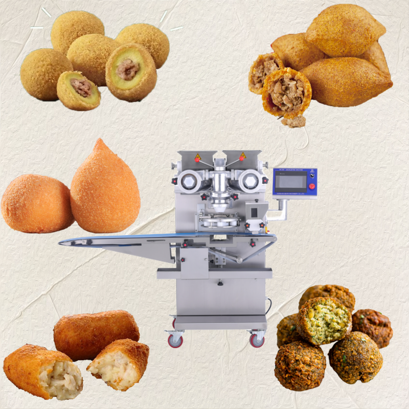 Automatic Falafel Encrusting and Filling Machine