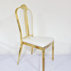 Chaise de banquet de luxe moderne en acier inoxydable pour événements hôteliers, réceptions et mariages, couleur or, à <span class=keywords><strong>vendre</strong></span> - Product Image 5