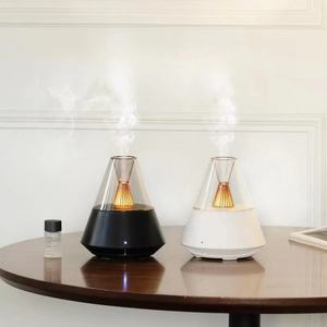 Diffuseur d'huiles essentielles à télécommande avec logo personnalisé, humidificateur ultrasonique, design de diffuseur de lumière de bougie pour la maison - Product Image 4
